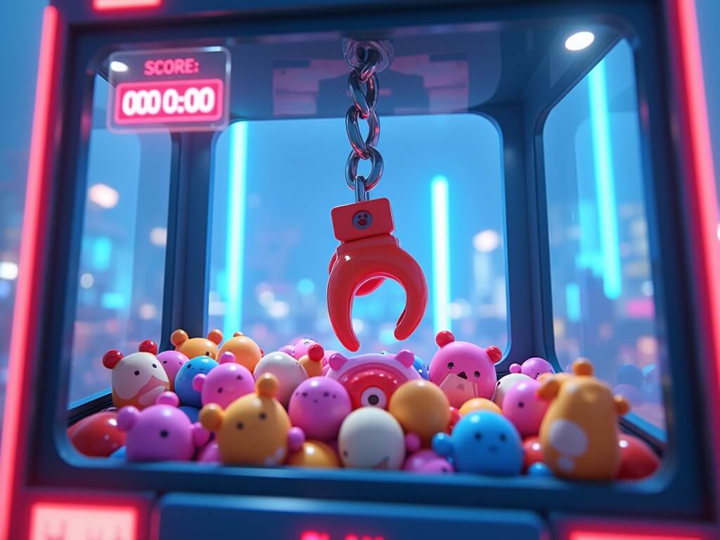 Virtual Crane Machine Game