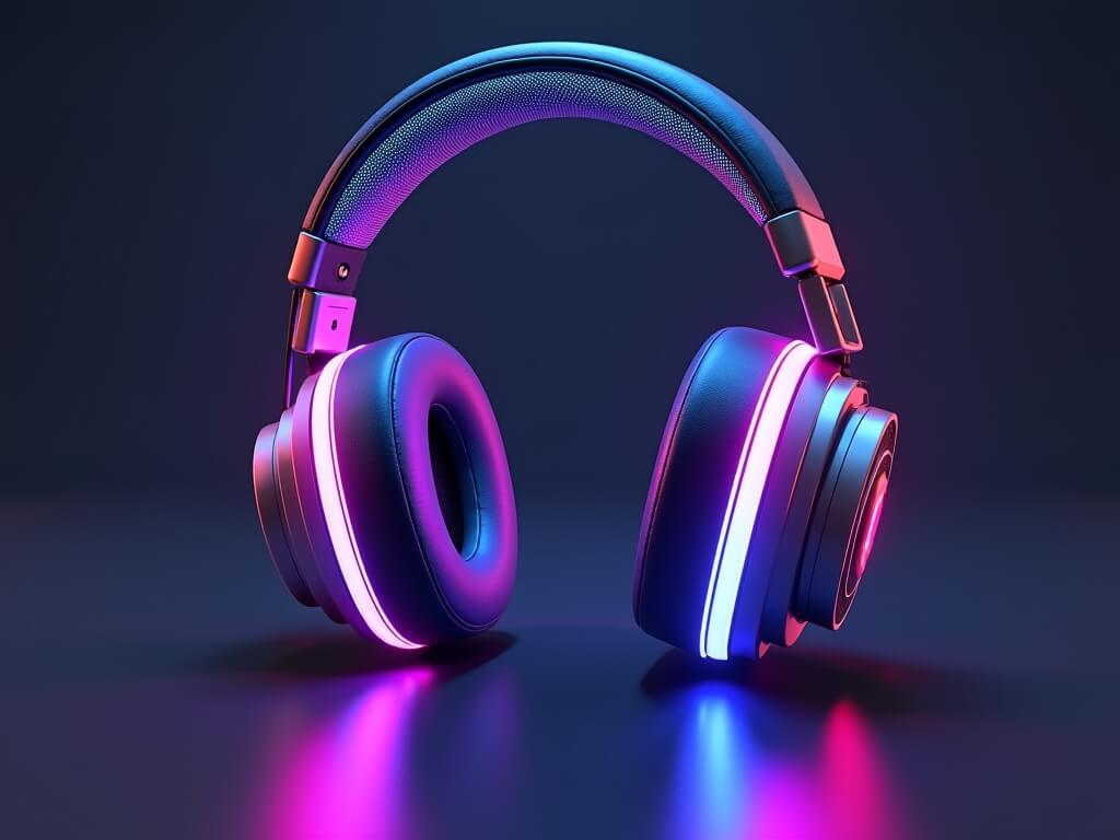 Neon LED Headphones